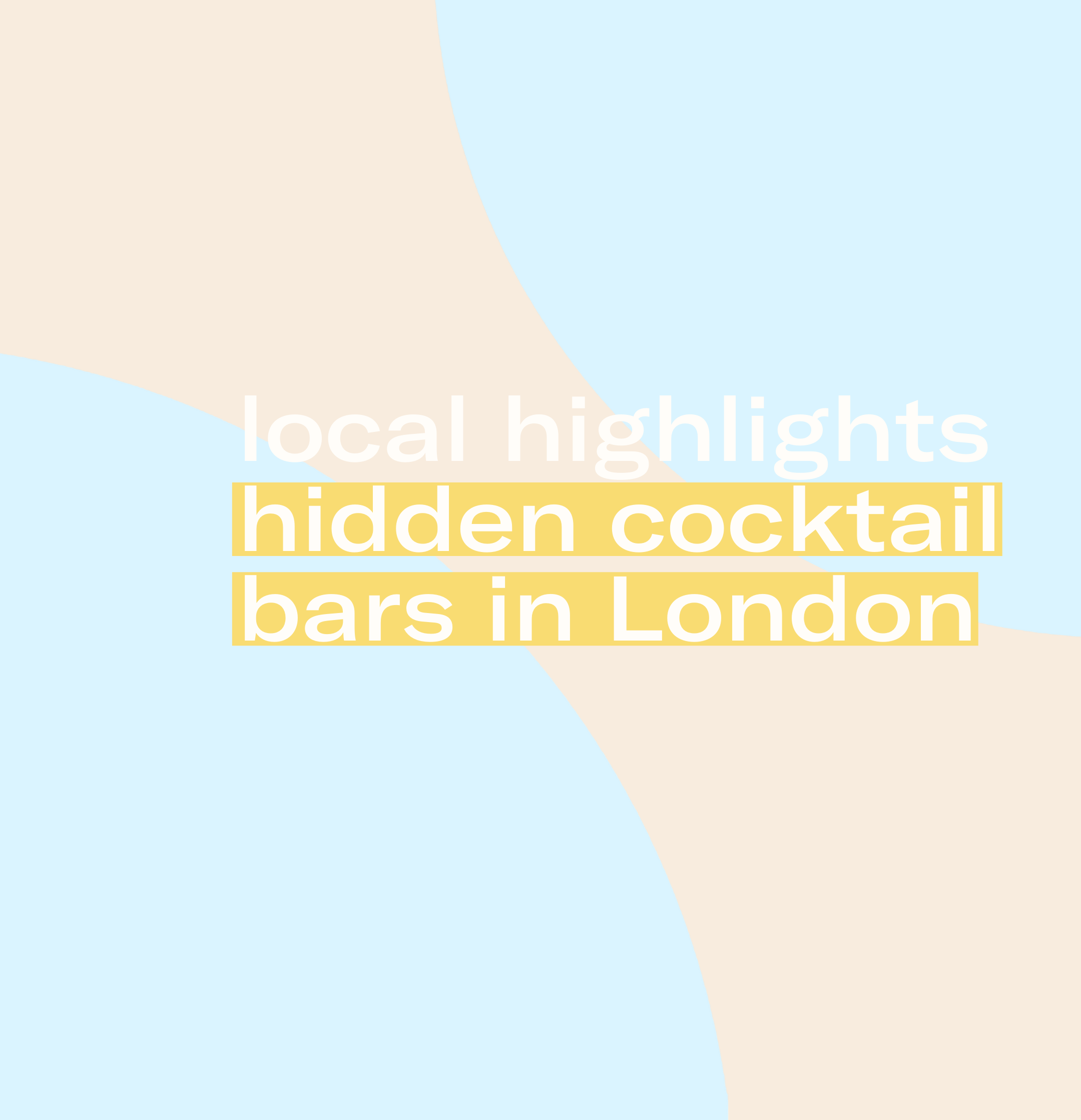 5 hidden cocktail bars in London