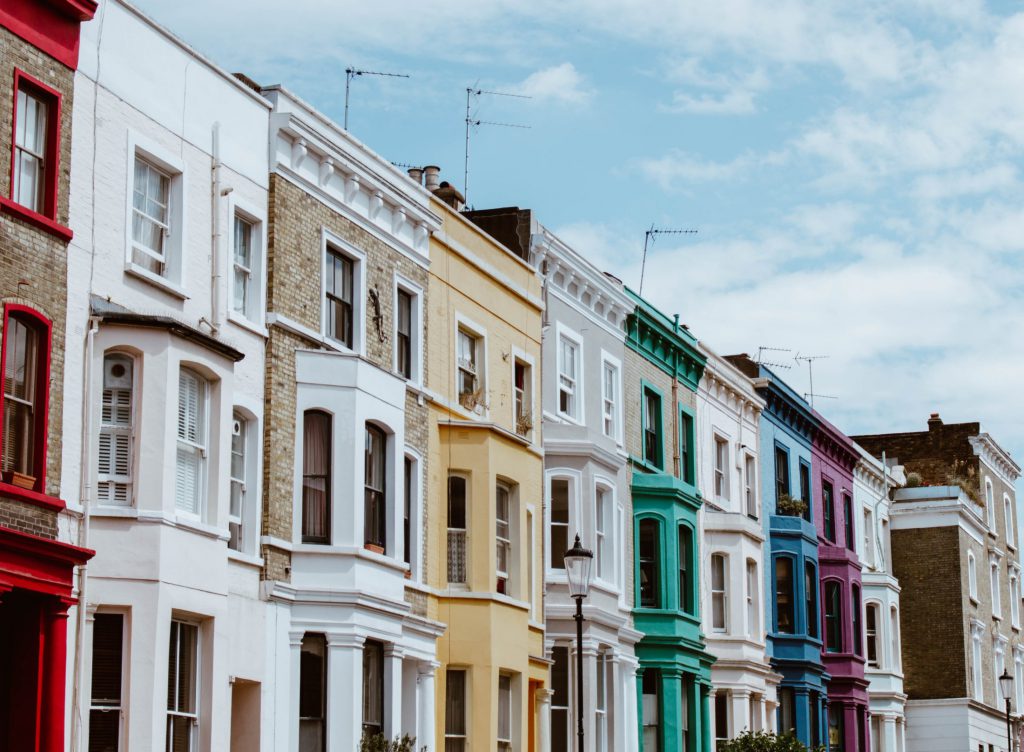London homes in the Summer