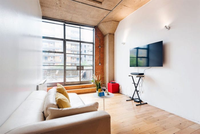 Open concept Airbnb loft in London